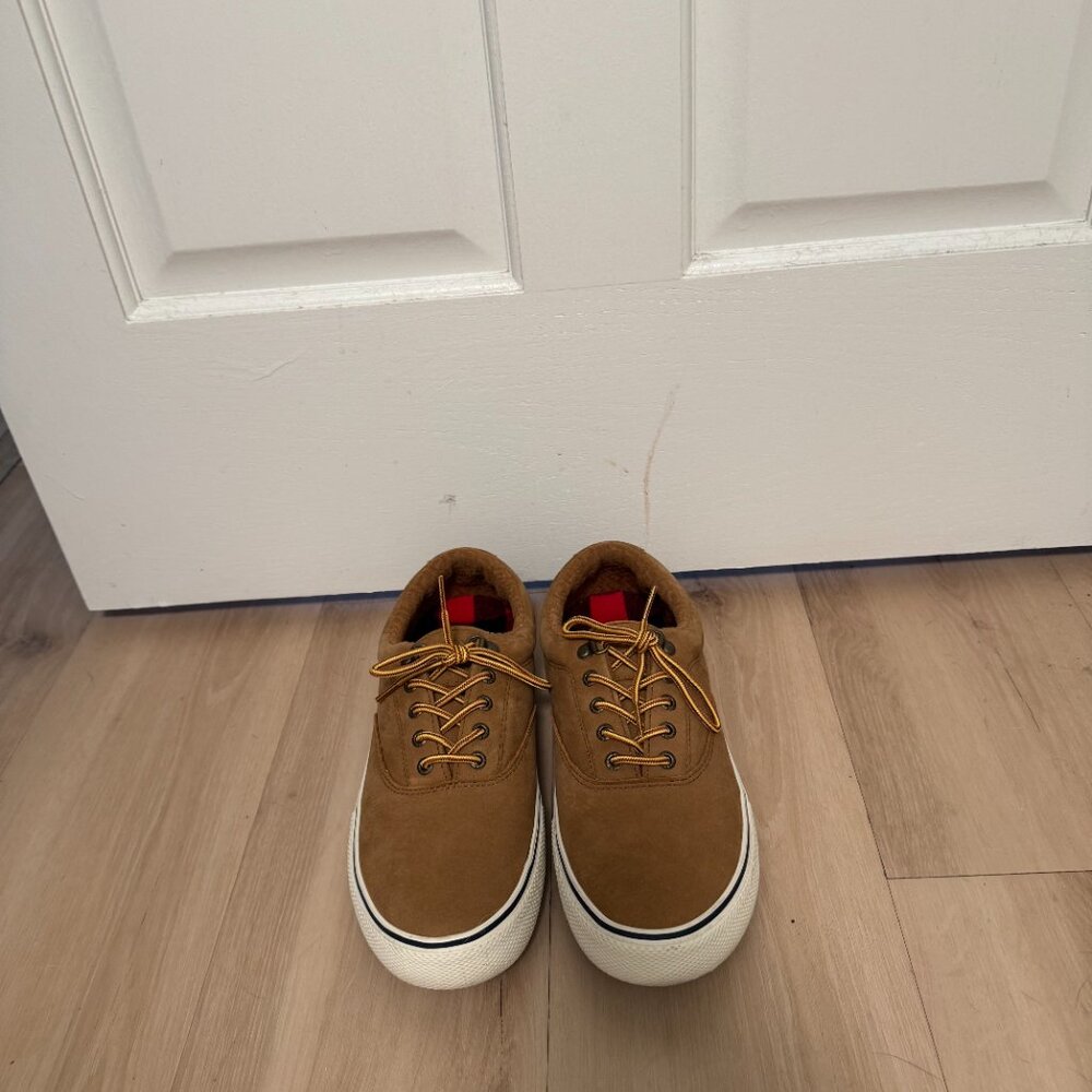 NWOT Sperry Men's Brown Suede Sneakers Size 10.5 - Picture 4 of 5